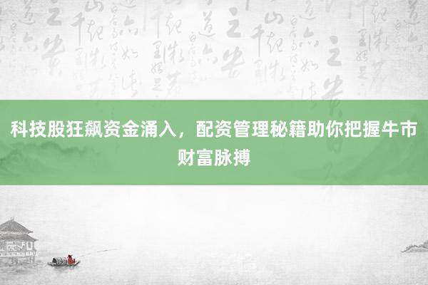 科技股狂飙资金涌入，配资管理秘籍助你把握牛市财富脉搏