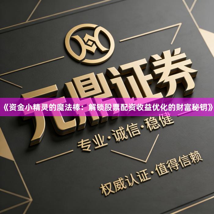 《资金小精灵的魔法棒：解锁股票配资收益优化的财富秘钥》
