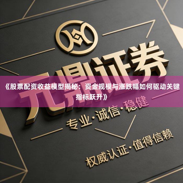 《股票配资收益模型揭秘：资金规模与涨跌幅如何驱动关键指标跃升》