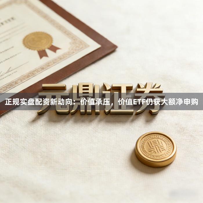 正规实盘配资新动向：价值承压，价值ETF仍获大额净申购